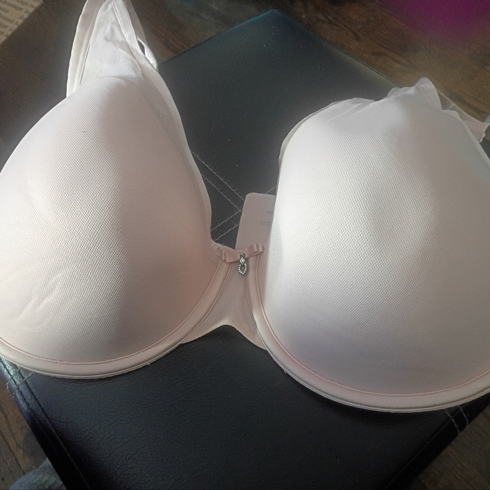 Curvy Couture Soft Pink 40DDD Underwire Bra